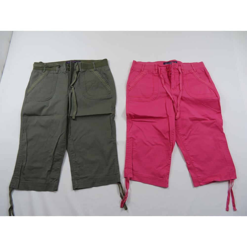 Gloria Vanderbilt Angelina Pants Capri lot of 3 Womens Sz 10 - Picture 2 of 7